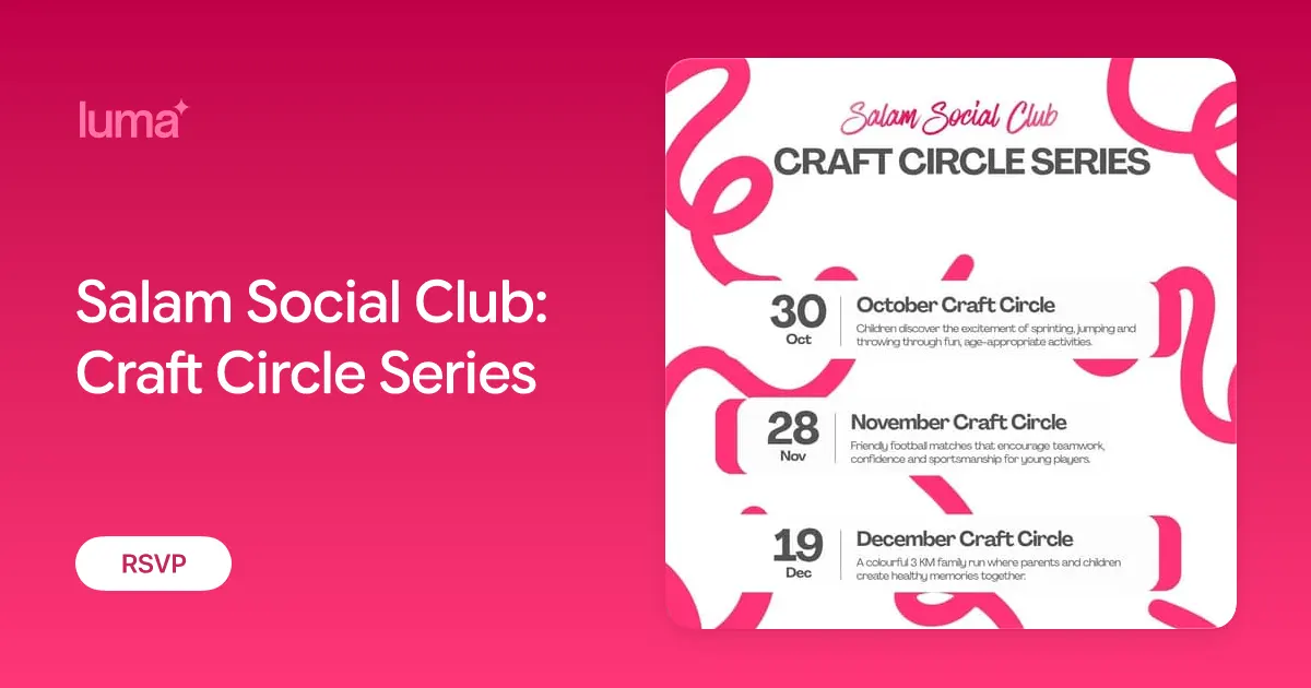 Salam Social Club: Craft Circle - South Asian event