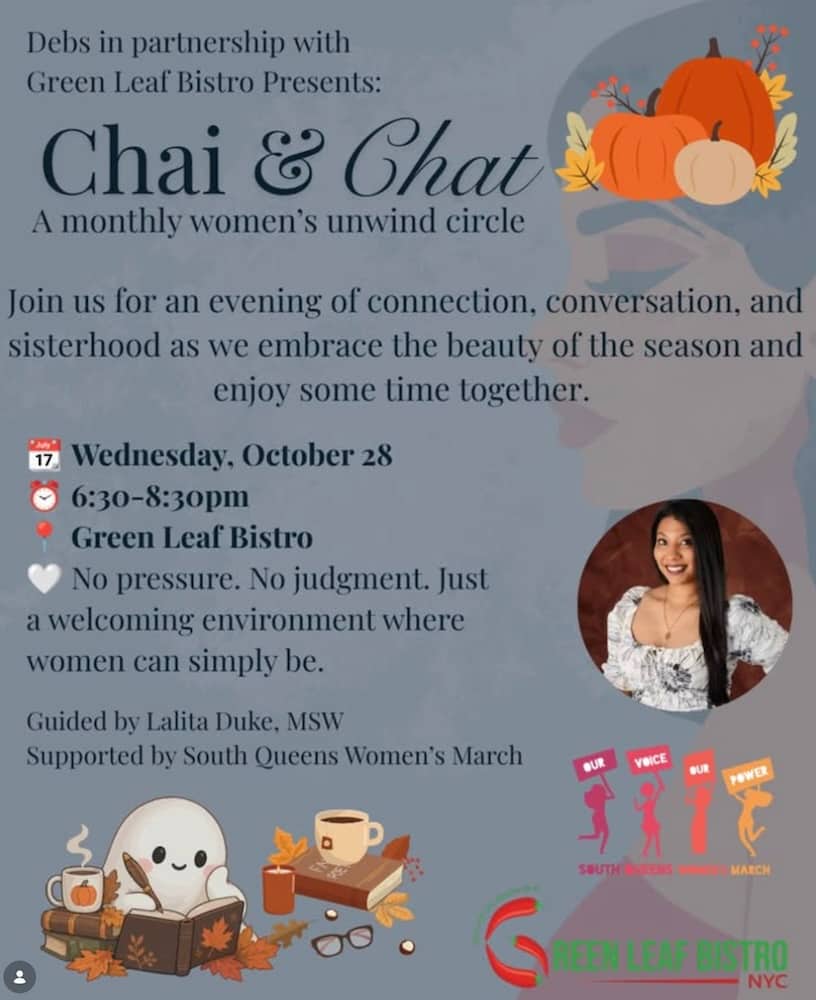 Chai & Chat at Green Leaf Bistro - South Asian event