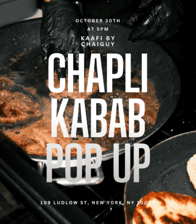 Chapli Kabab Pop-Up - South Asian event