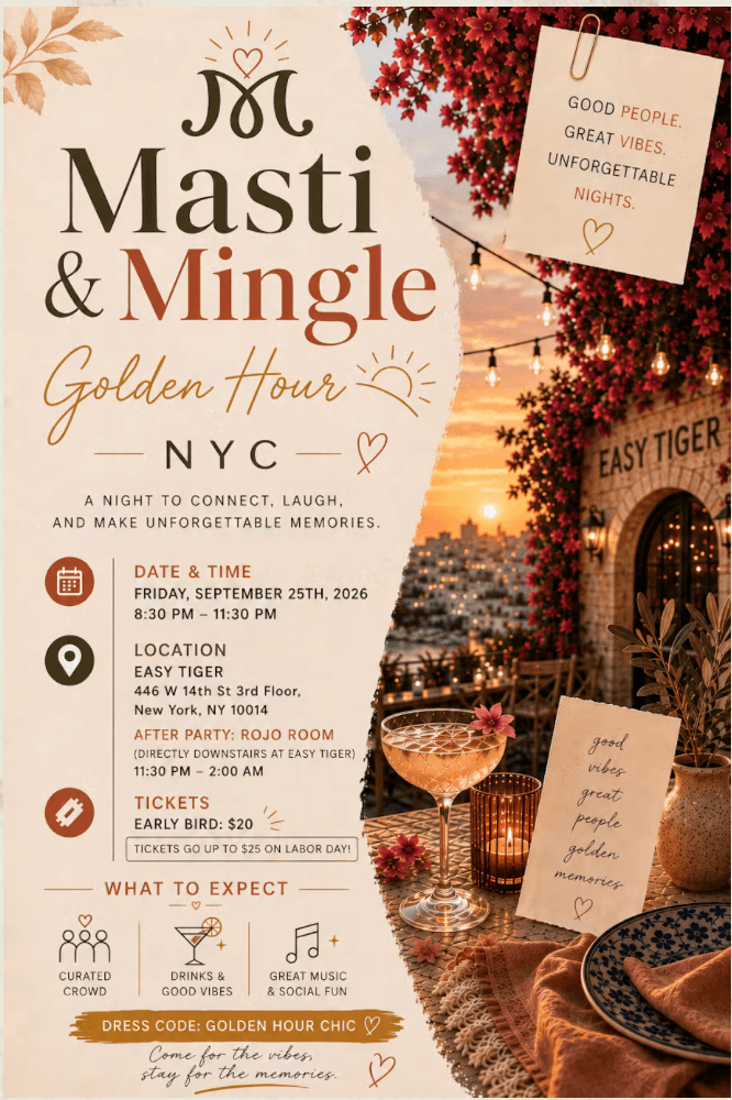 Masti and Mingle Social Mixer - South Asian event