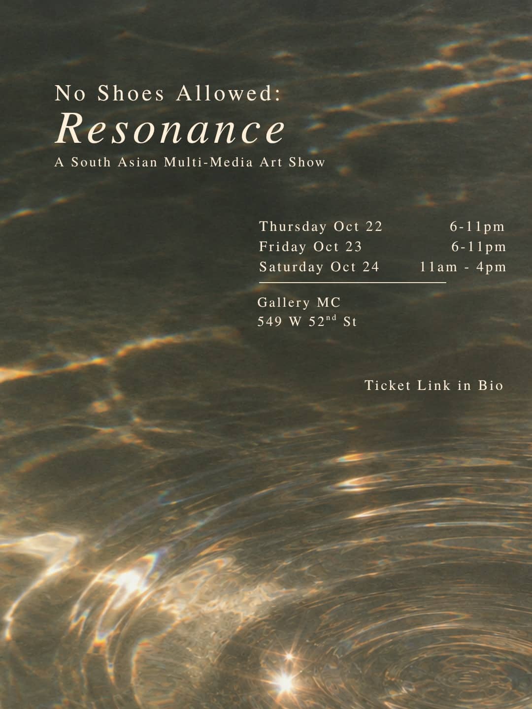 No Shoes Allowed: Resonance - South Asian event