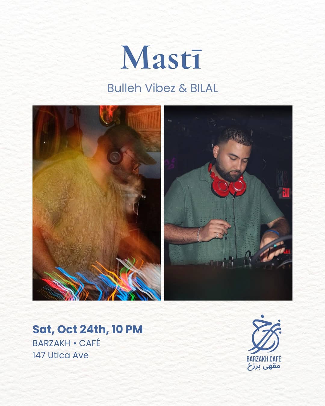 Mastī: Bulleh Vibez and Bilal - South Asian event